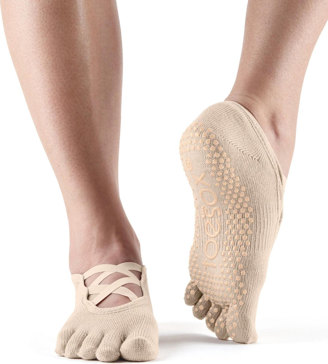 Antislip Sokken Elle Met Tenen Nude - ToeSox
