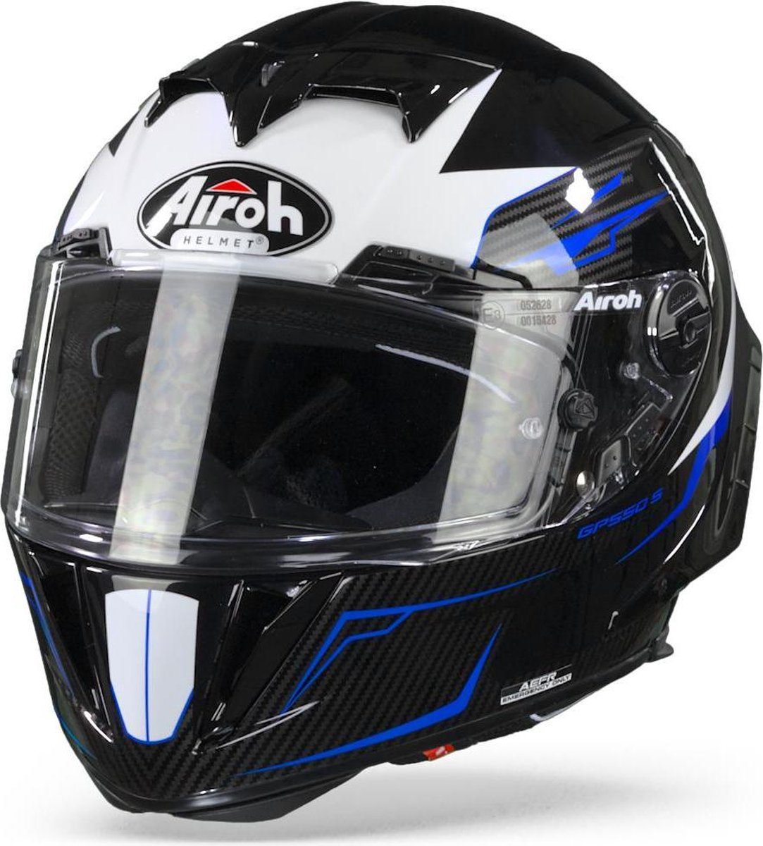 Airoh GP550 S Venom Black Gloss Full Face Helmet L