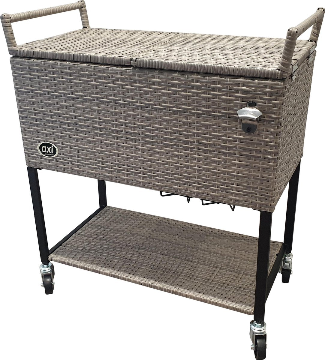 AXI Country Cooler Wicker Bruin - Koeler - 76L inhoud - Koelbox met aftapkraan