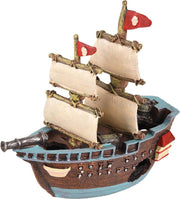 Aquarium Ropa Scheepswrak Piraat - Blauw - 18 x 7 x 17 cm