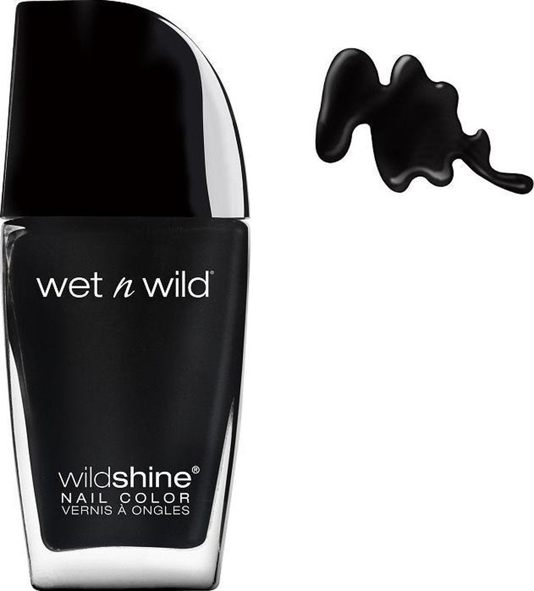 Wet 'n Wild Wild Shine Nail Color - 485D Black Créme