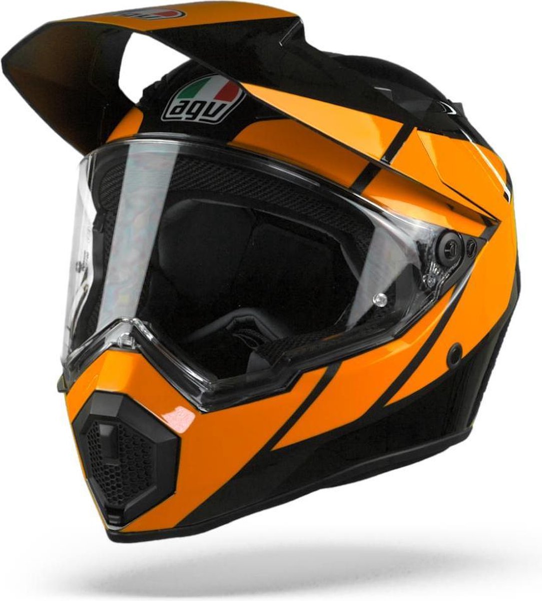 Agv AX9 Trail Gunmetal Oranje Integraalhelm - Motorhelm - Maat XL