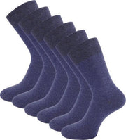 6 paar Herensokken - First-Class - Naadloos - Indigo - Maat 39-42