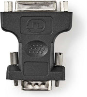 VGA - DVI-Adapter | VGA Male - DVI-I 24+5-Pins Female | Zwart