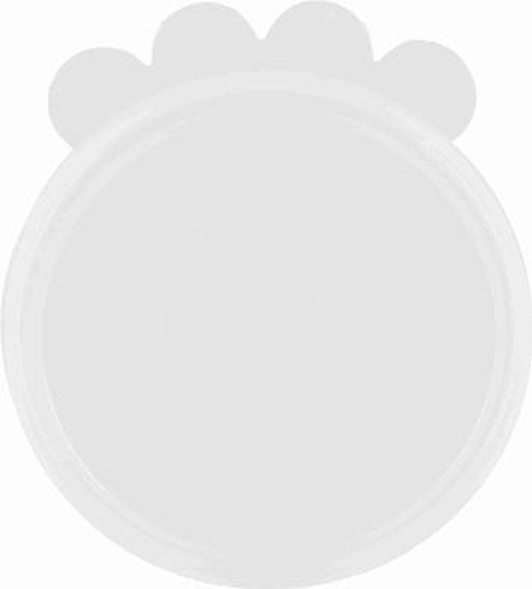 Trixie deksel voor blik silicone transparant - 10