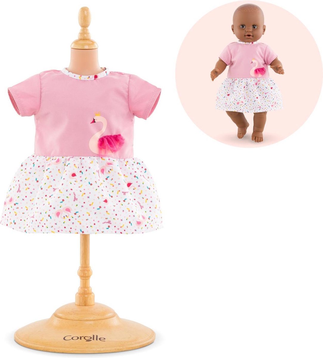 Corolle Jurkje Zwaantjes van Tederheid voor Babypop 36 cm