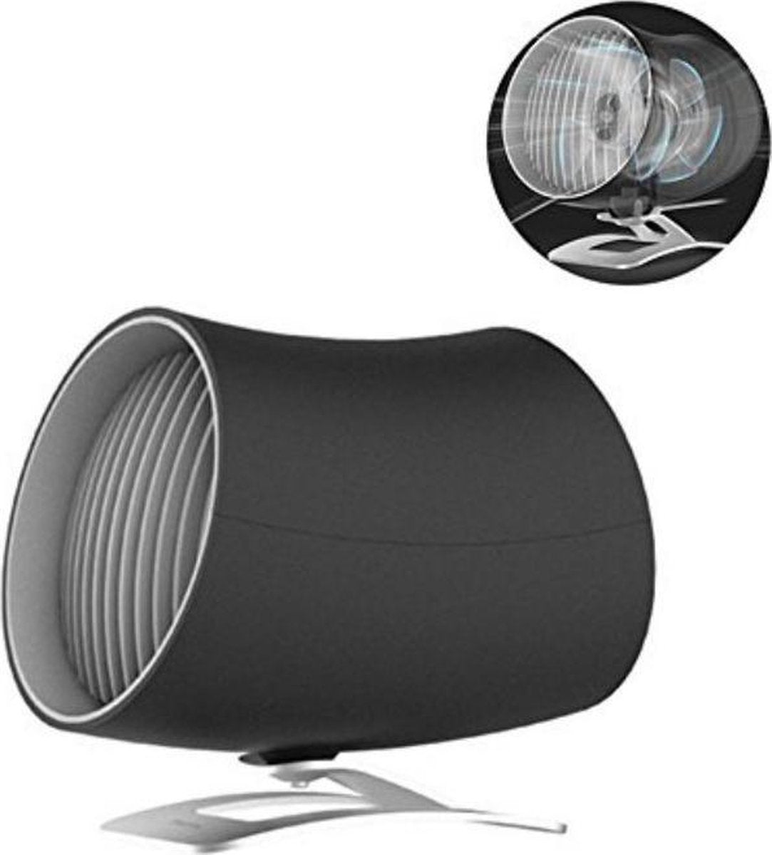 USB mini ventilator - Touch control - 3 Standen - 14x10x13