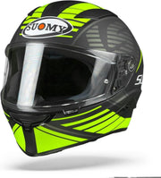 Suomy Speedstar Sp1 Mat Zwart Geel Integraalhelm - Motorhelm - Maat XL