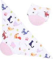 Toddly Slab En Bijtring (2 In 1)- Pijnverlichtend- Veilig- Absorberend- Roze