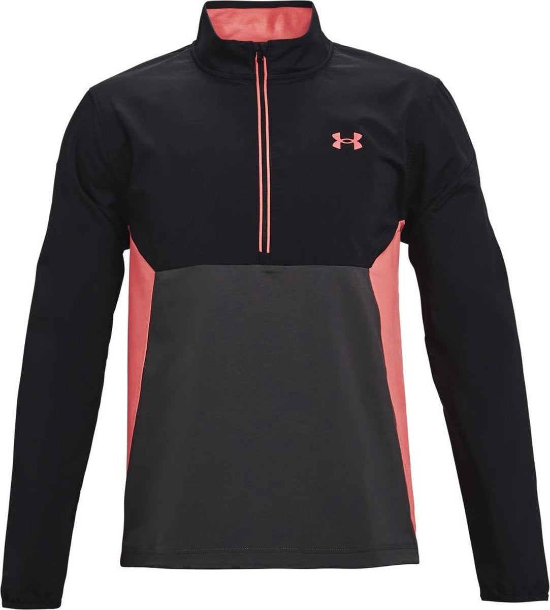 UA Storm Windstrike HZ-Jet Grey / Black / Venom Red maat: S    heren > golf kleding > jassen
