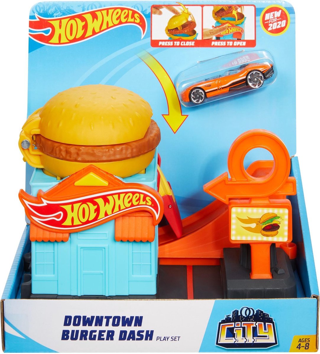 Hot Wheels City - Burgergekte in de stad Speelset