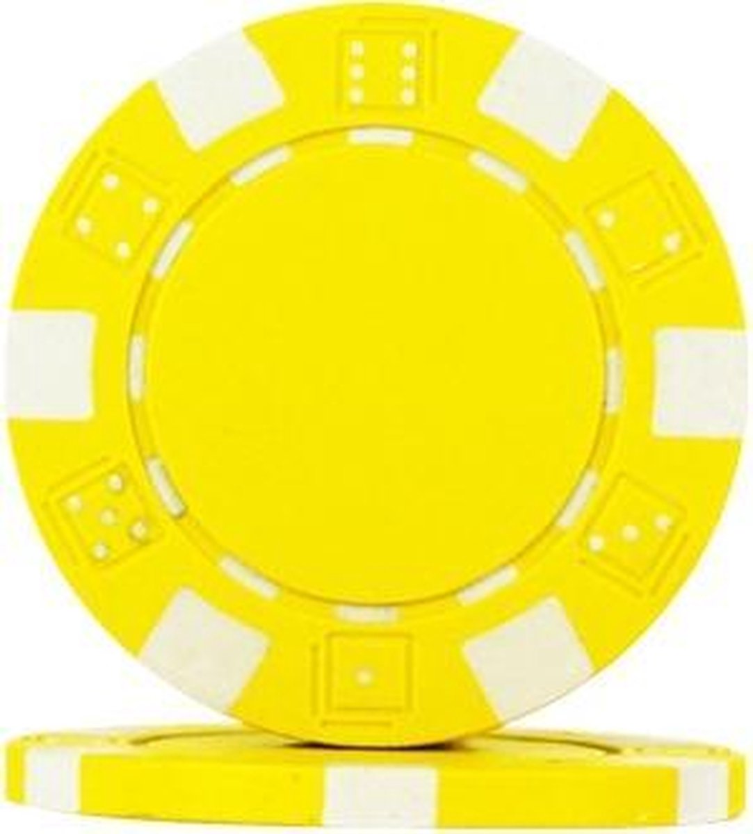 Pokerchip Dice Chip - Geel - 11