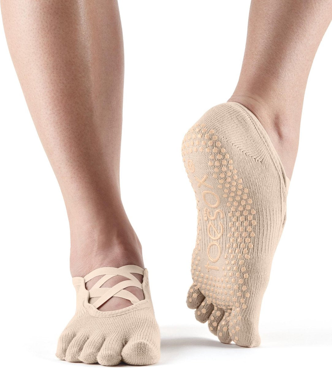Antislip Sokken Elle Met Tenen Nude - ToeSox