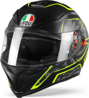 Agv K5 S Max Vision Tornado Mat Zwart Geel Fluo Integraalhelm - Motorhelm - Maat L