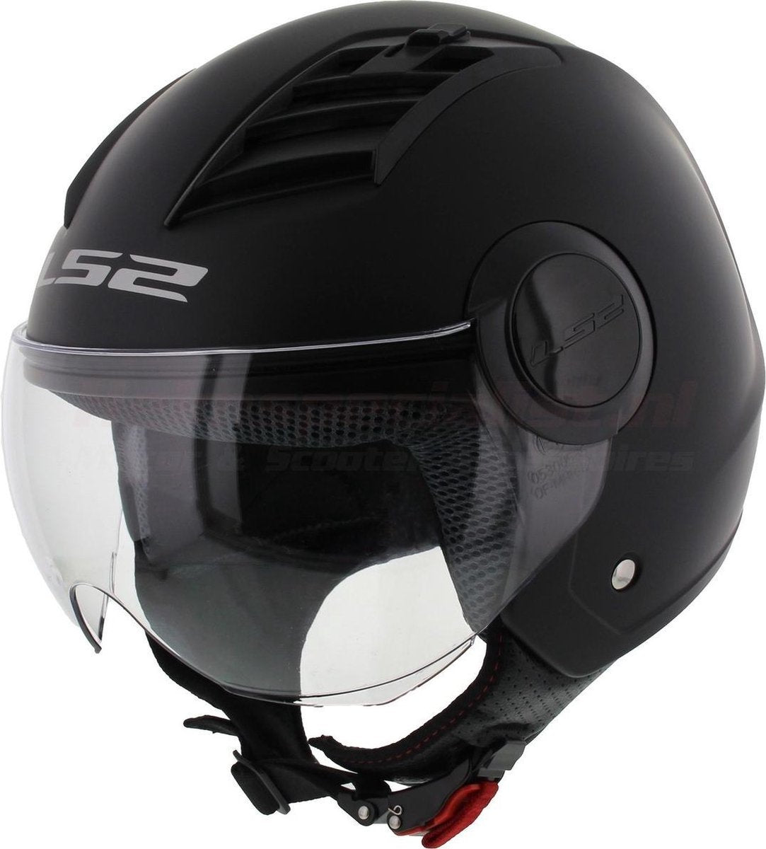 LS2 OF562 Airflow jethelm mat zwart