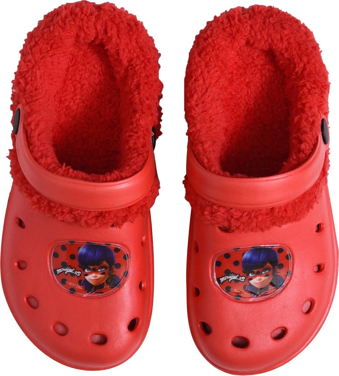 Zagtoon Clog Met Bont Junior Pvc/bont Rood Maat 30-31