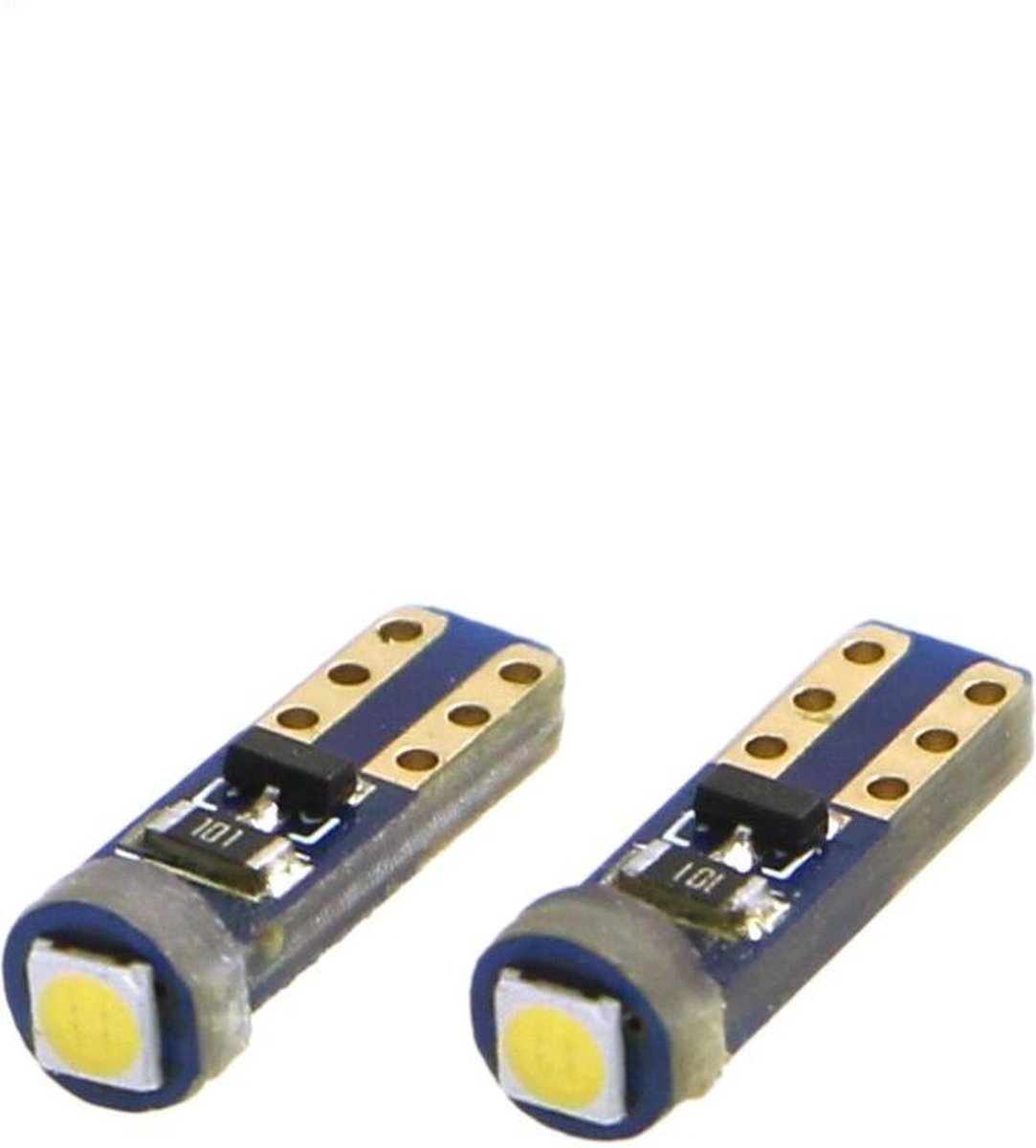 T5 - wit - 3030 - 12V - LED interieur lamp - 2 stuks