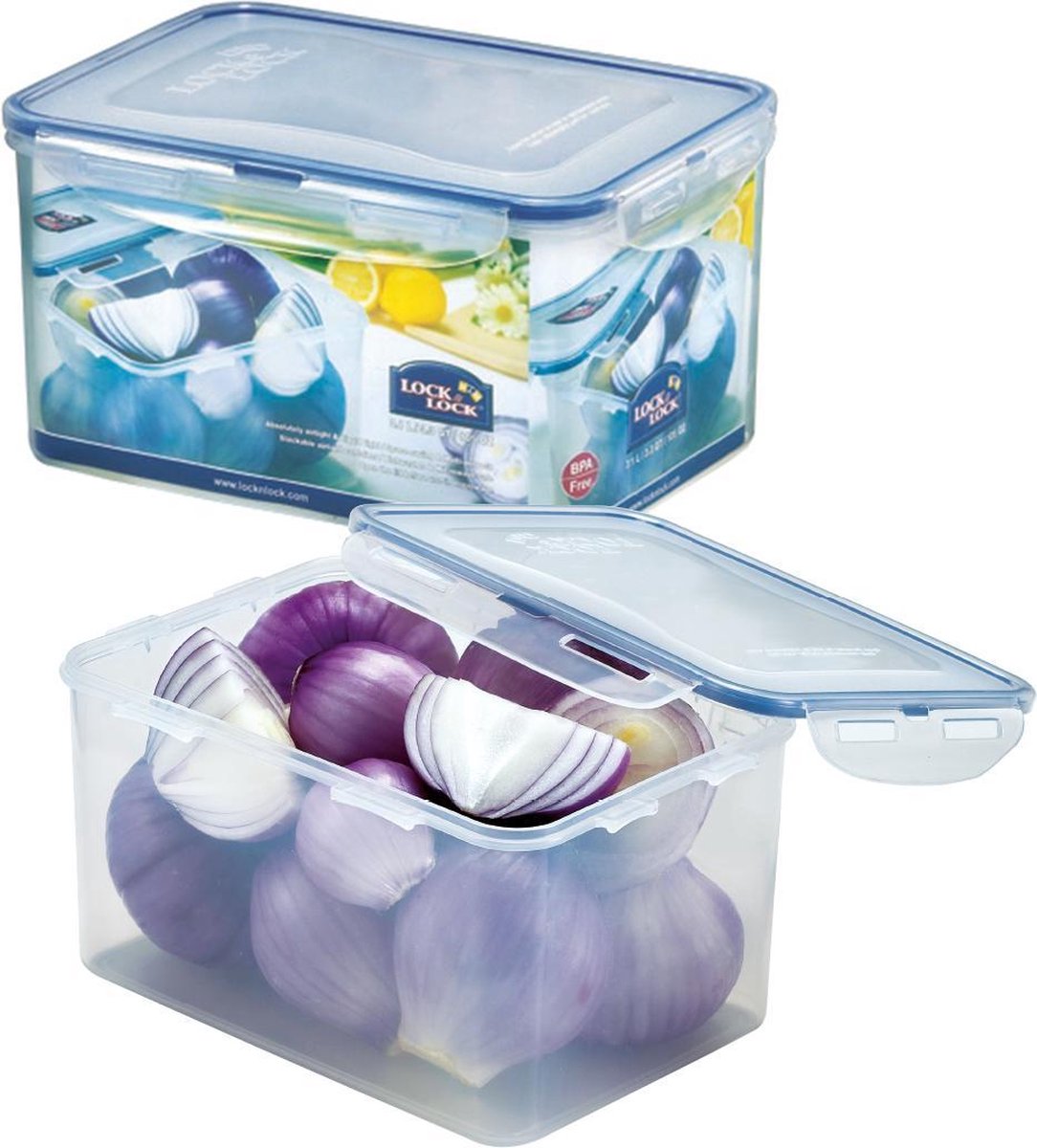 Lock&Lock Vershoudbakjes | Bewaardozen voedsel - Set van 2 Stuks - 3