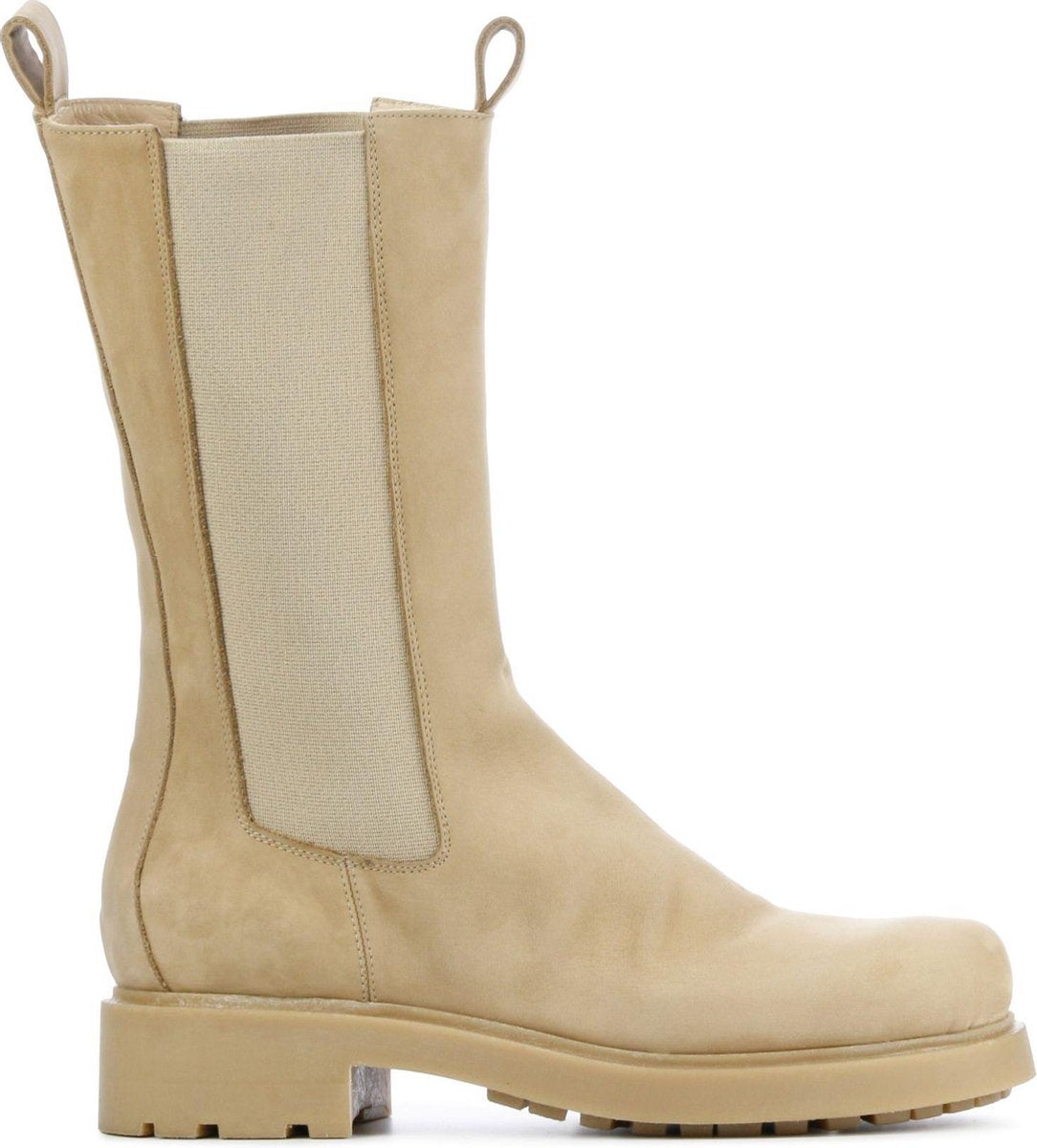 Elena Iachi Vrouwen Nubuck  Chelsea boots / Laarzen / Damesschoenen E2570 - Beige - maat 41