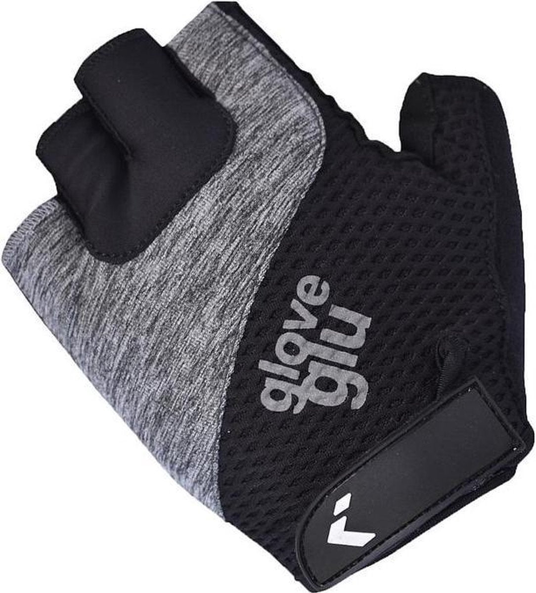 Gloveglu Fietshandschoenen Gel Ride Leer Zwart/grijs Maat L