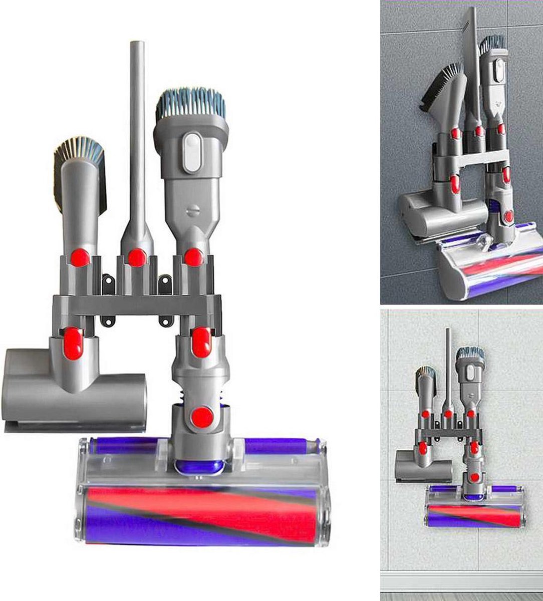 Goodlux wandhouder geschikt voor Dyson stofzuiger V7 V8 V10 V11 accessoires - onderdelen - Ophangsysteem – Muurbeugel – Muurhouder – Muur bevestiging - Docking station