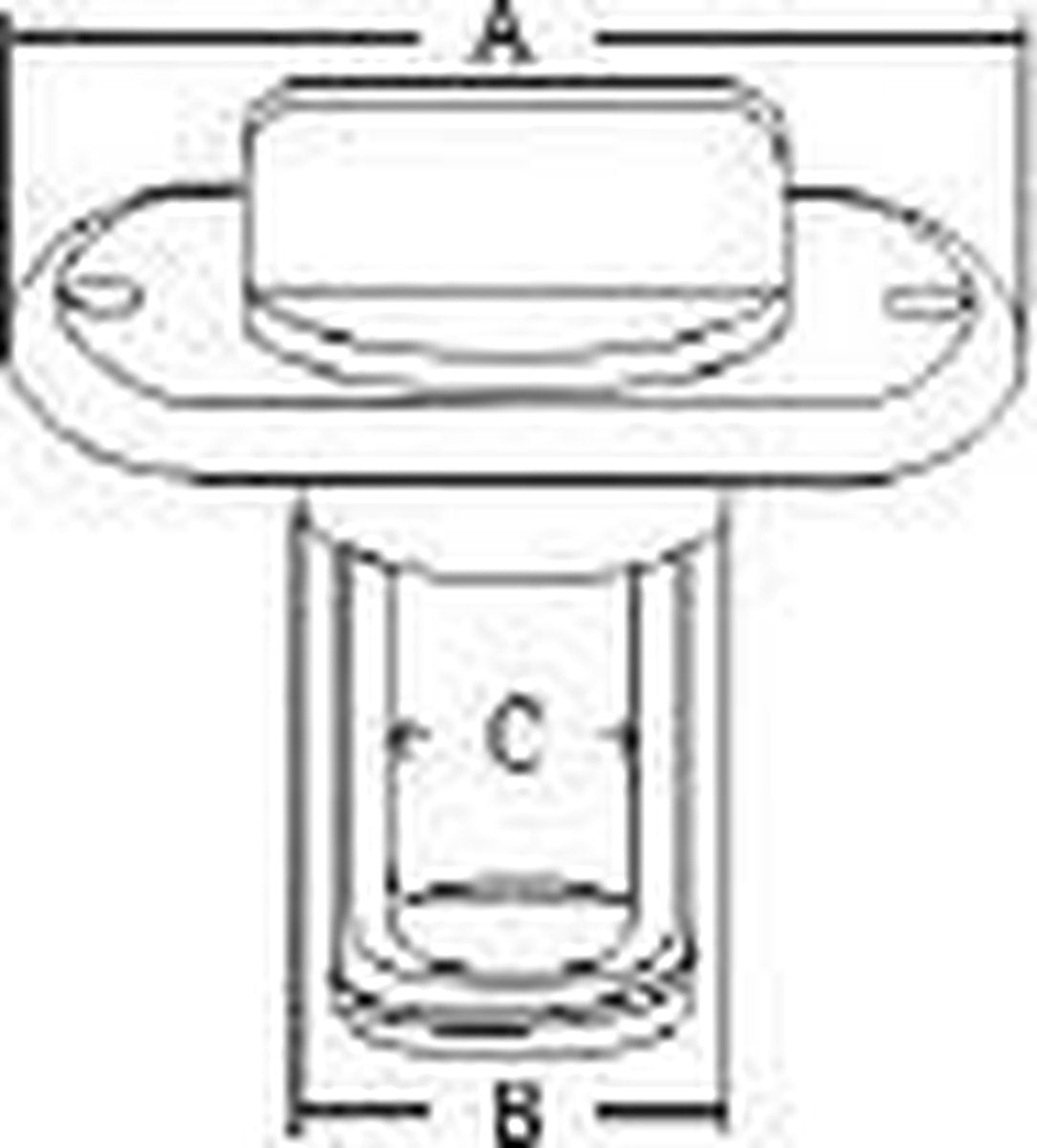 Afvoerplug met stop 64x31x19mm RVS (GS30329)