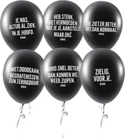 RUMAG Ballonnen - Beterschap - Set van 7 stuks Zwart