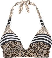 Sapph 13S Marilyn Halter Push Up Dames Leopard-40