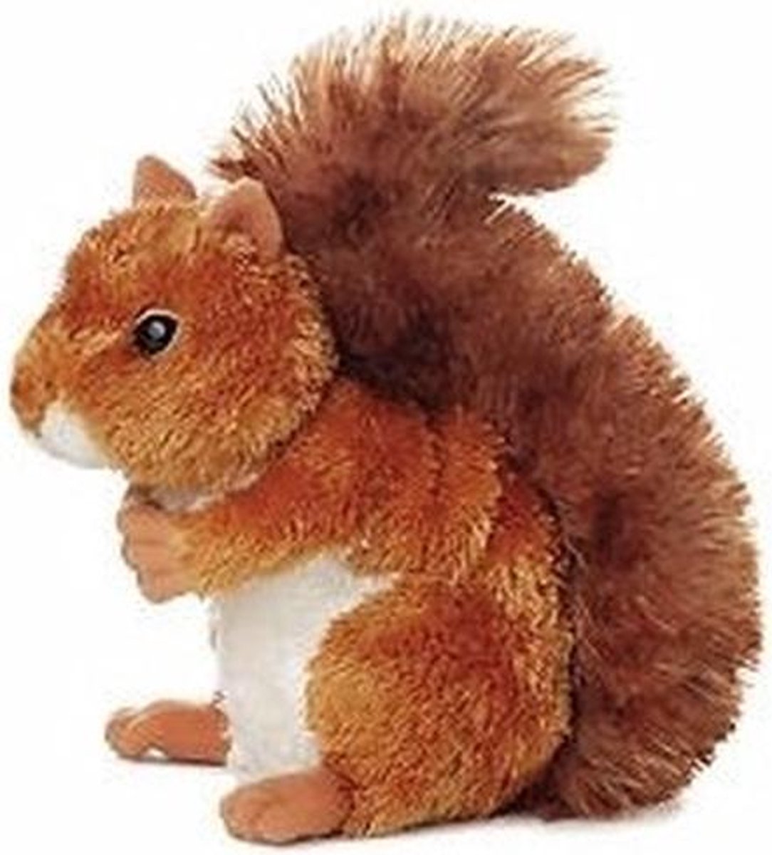 Pluche eekhoorn knuffel 16 cm - knuffeldier / knuffels