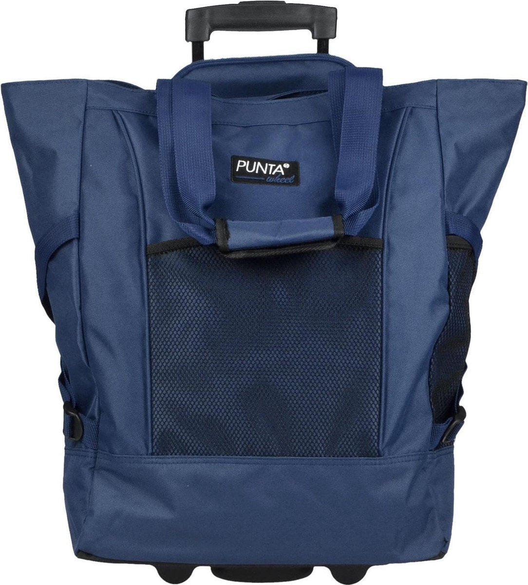Punta Trolley Shopper Big Wheel Blauw 36 Liter