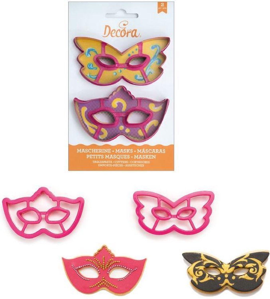 Decora Koekjes Uitsteker  Set Masker -2st-