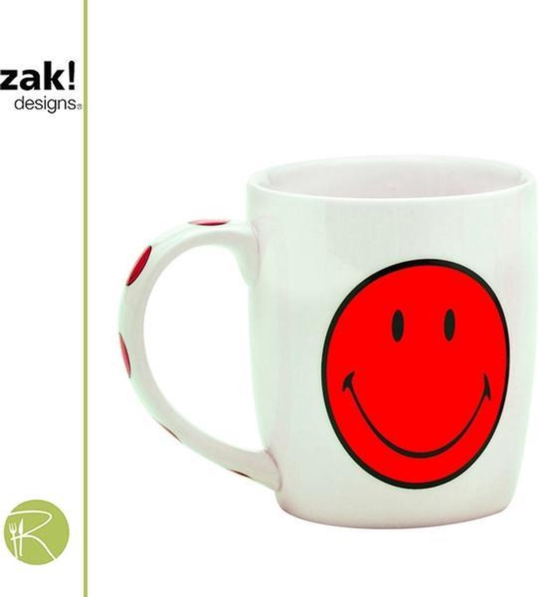 Porseleinen Drinkbeker - Zak!Designs - Smiley - 350 ml