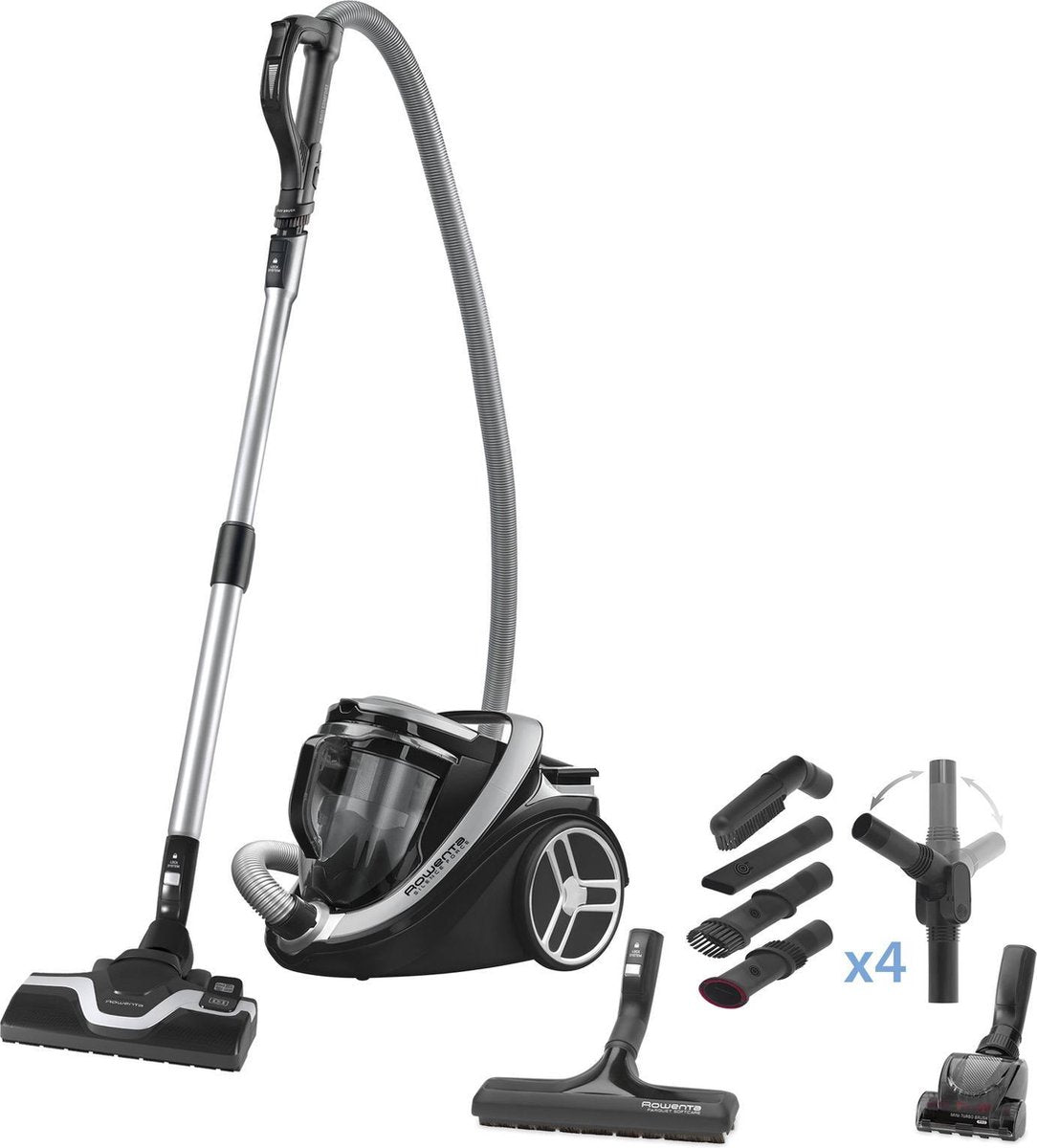 Rowenta Silence Force Cyclonic RO7686EA - Stofzuiger zonder zak - Grijs