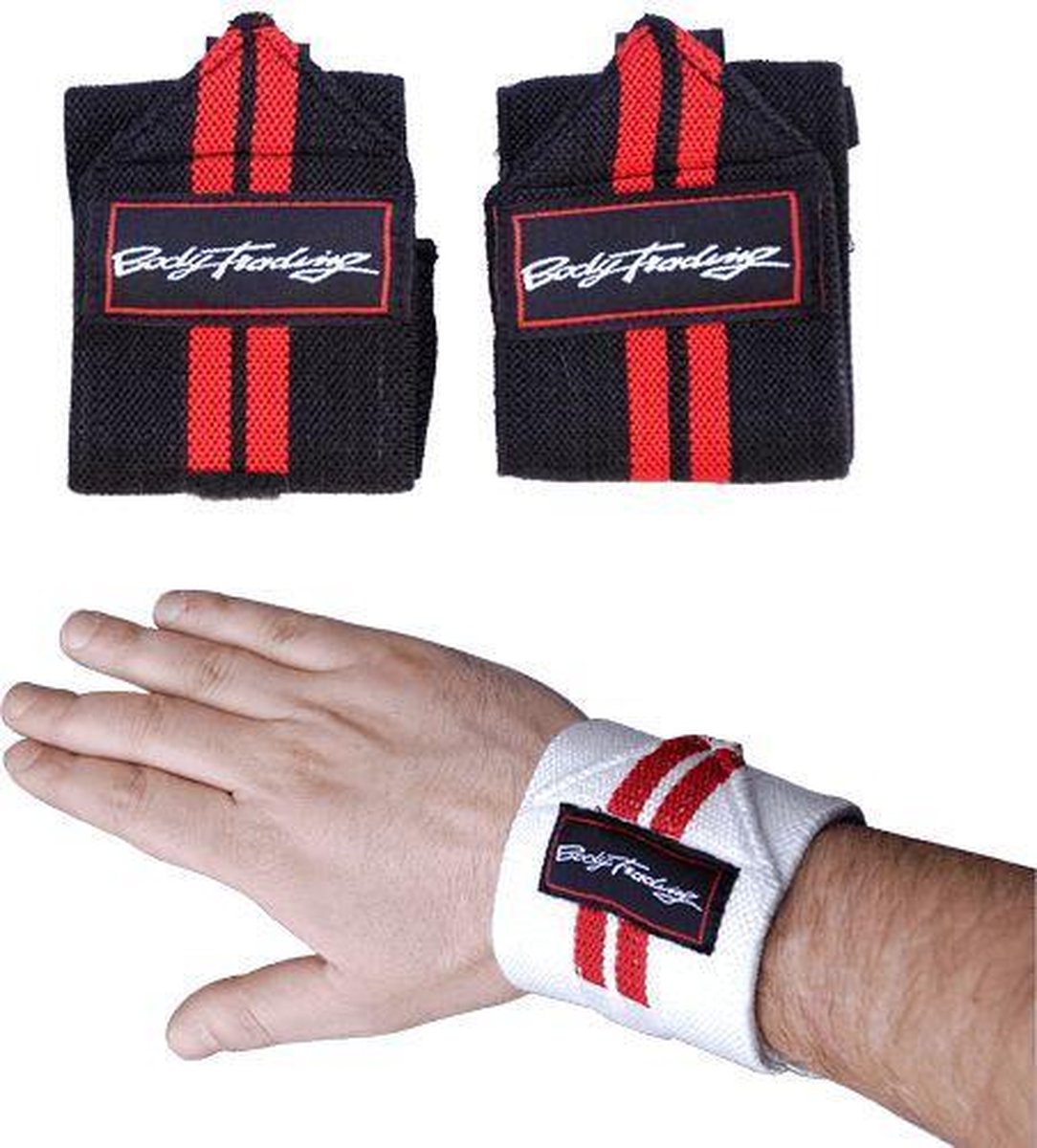 Easy Wrist Wrap SU100 - Wit - Zwart/Wit - Elastiek