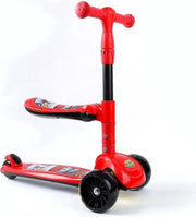 Igoods Step/ Driewieler step met zitje/Cars Rood