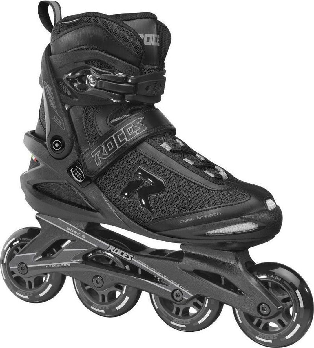 Roces Icon 80 Skates Volwassenen - 48 - Zwart