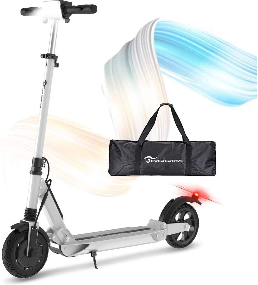 EverCross® E20 Plus - Elektrische step - 6.5" Banden - 30 km/u - E-Step met aluminium frame - Waterbestendig - Anti slip banden - Inklapbaar - Met LED verlichting voor & achter - E-Scooter - Sterke 350W Motor -  LCD HD Display - Voor Volwassenen