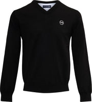 Mario Russo Pullover - Zwart - Maat L - Italiaanse Schnitt  - 85% Katoen Pullover