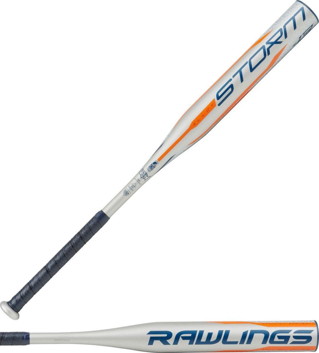 Rawlings FPZS13 Storm Fastpitch Softbal Knuppel - Silver/Orange - 29/16 -13