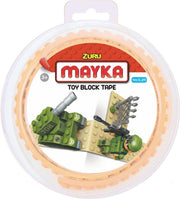 Zuru-Mayka NM-O1Y Block Tape 2 Noppen x1m Zandkleur - LEGO Compatible