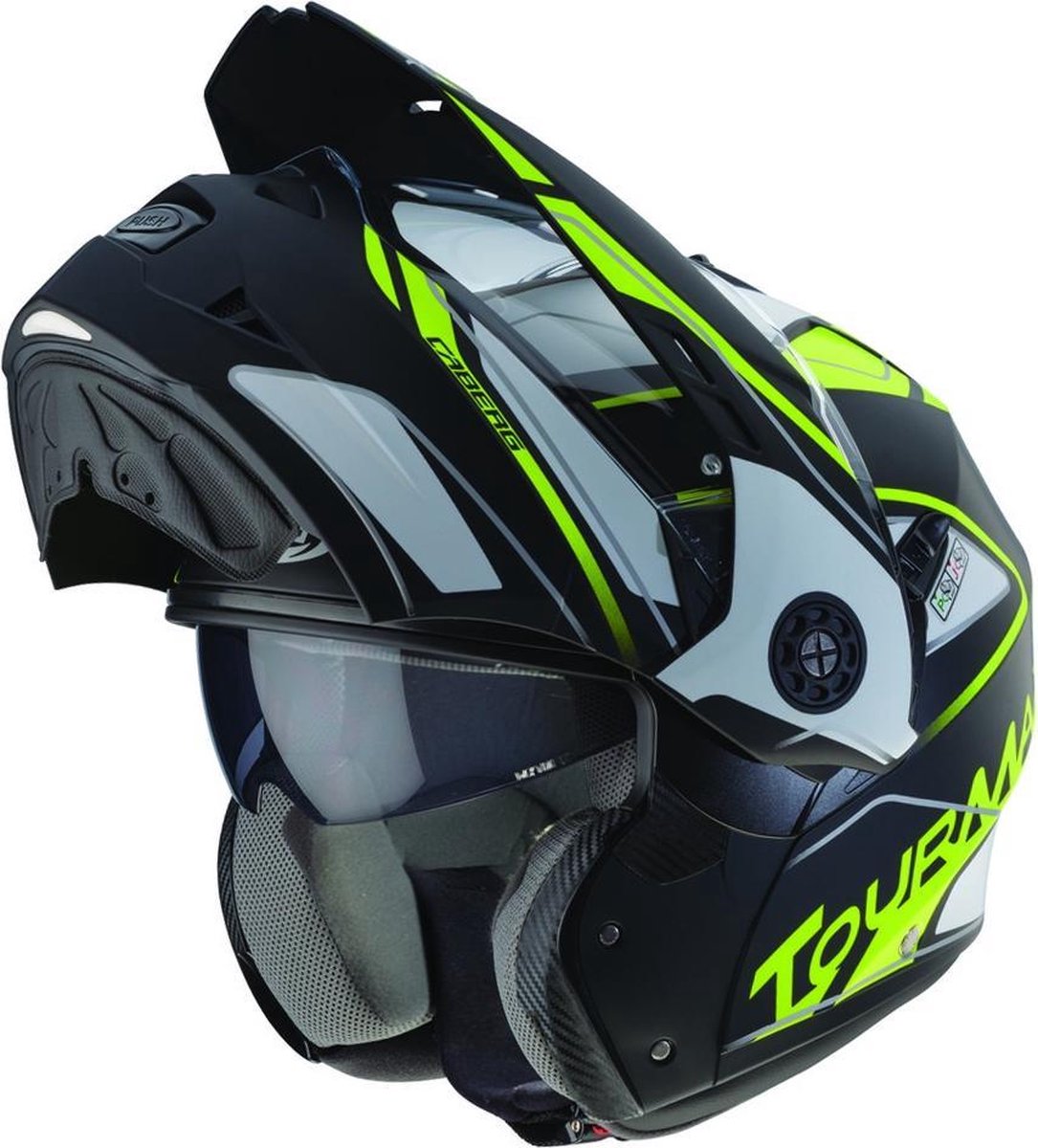 Caberg Tourmax Marathon - Zwart / Fluor Geel-Small