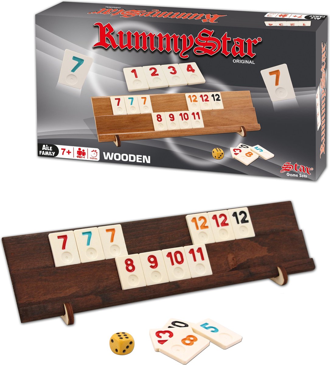 Rummystar - Rummy - Okey - Hout - Bordspel - Rummi