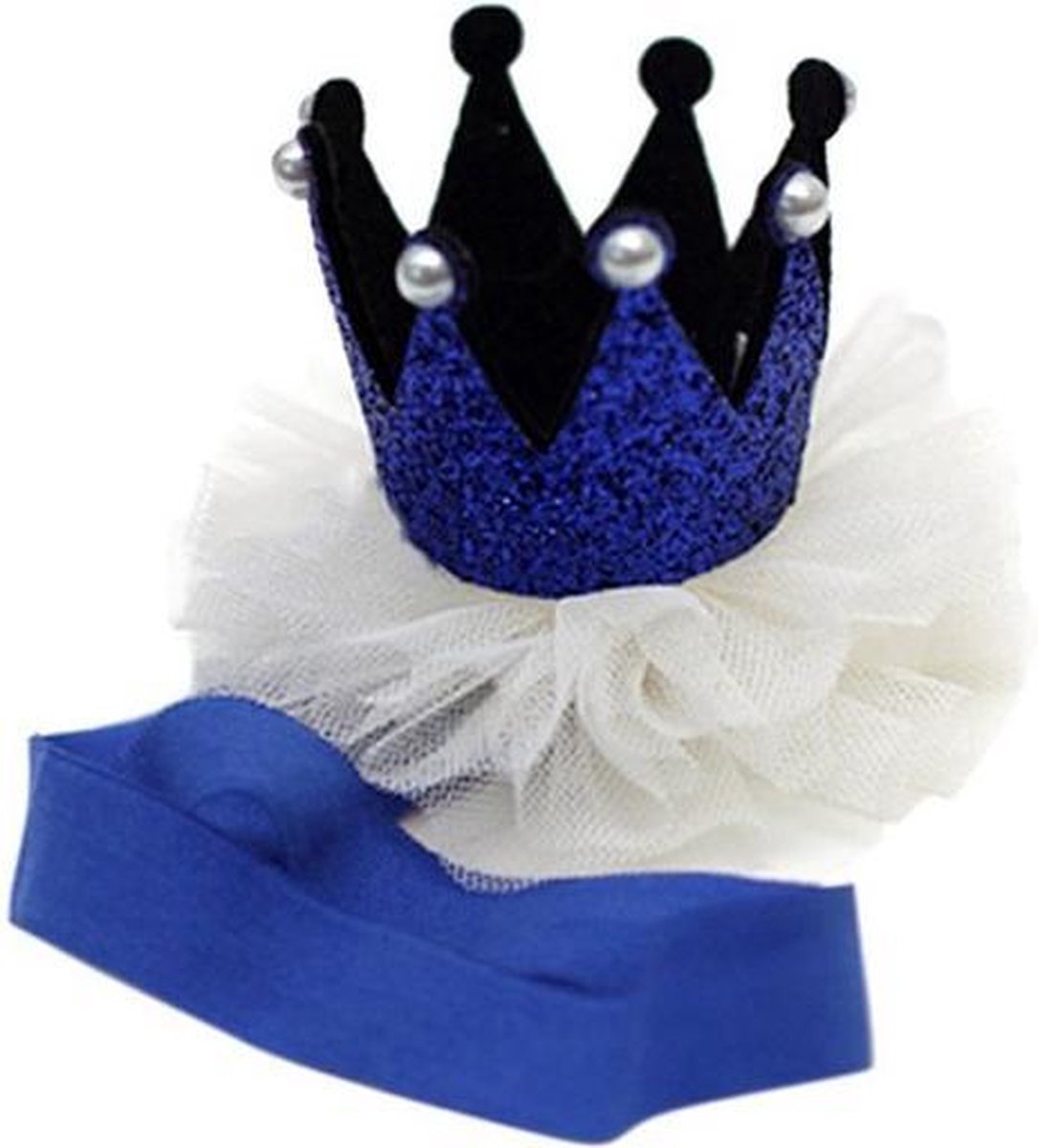 Haarband Baby - Kroontje - Blauw