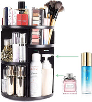 Lifest 360° Makeup Organizer Carrousel - Meerdere Lagen - Zwart