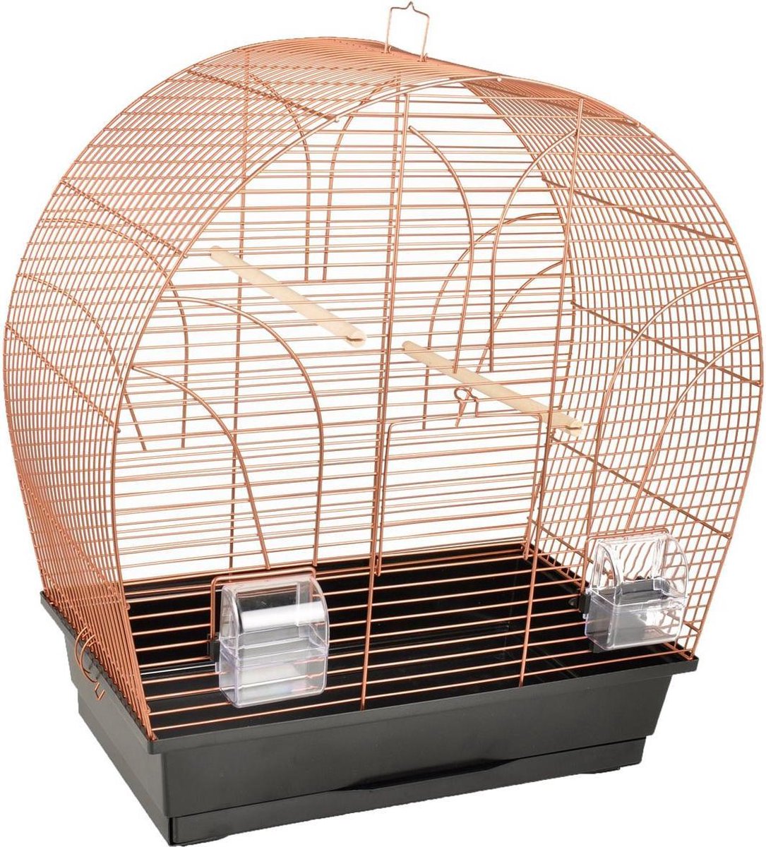 Vogelkooi Saga Zwart/Koper - Zwart - 51 x 28 x 55 cm