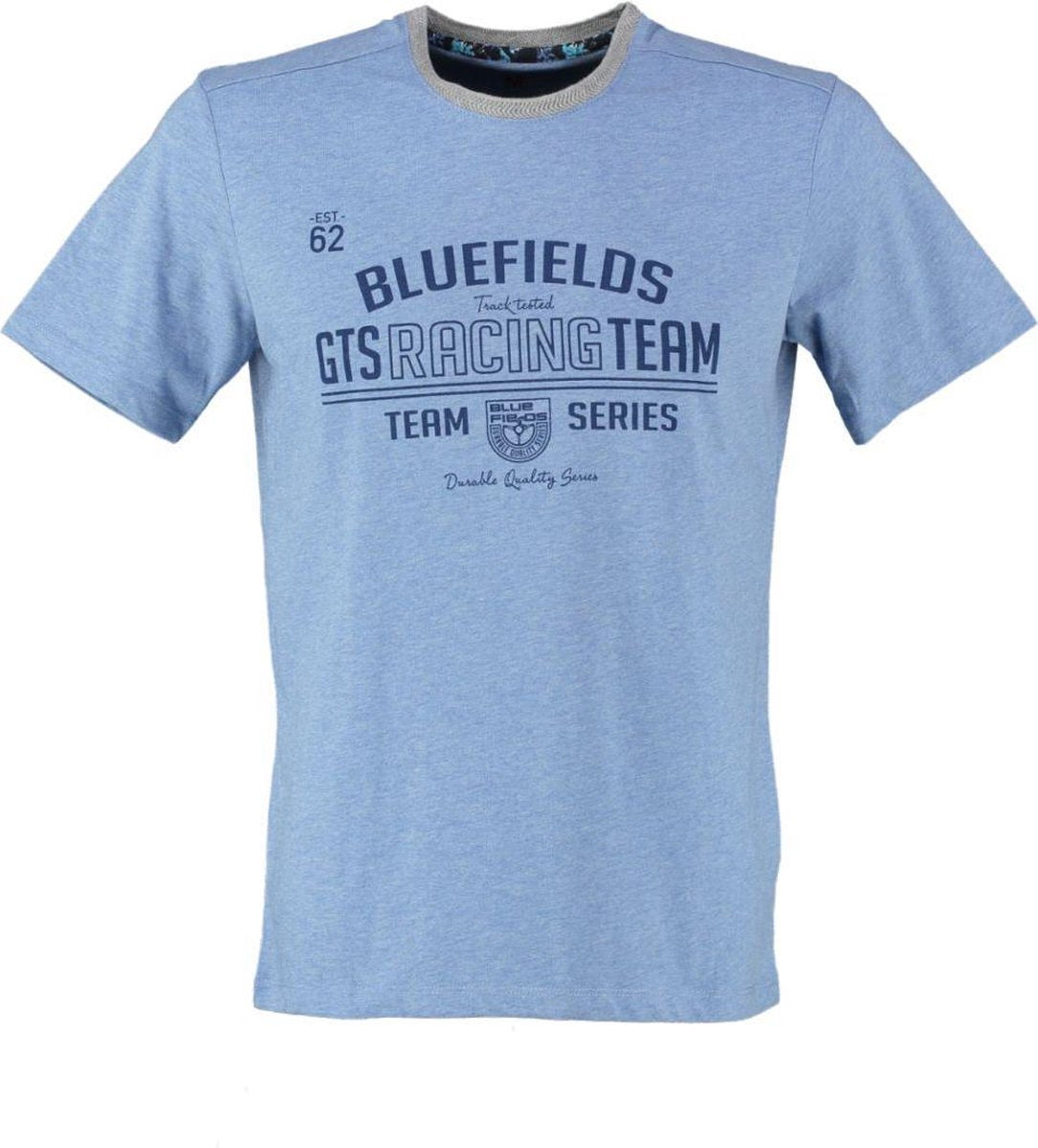 Bluefields blauw t-shirt - Maat S