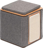 Rexa® Kattenhuis met krabpaal | Katten huis lounge met krab | Kattenkrabpaal Krabpaal Voor Katten | Kat Paal met afneembare zijbekleding | Gemakkelijk te reiningen