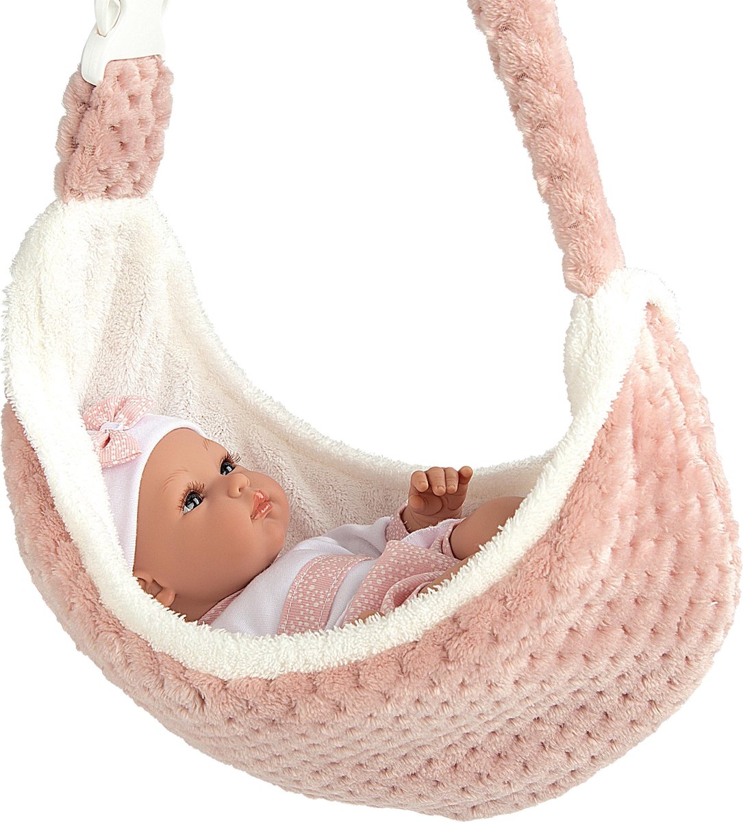 Arias baby pop Erea in draagzak 33cm