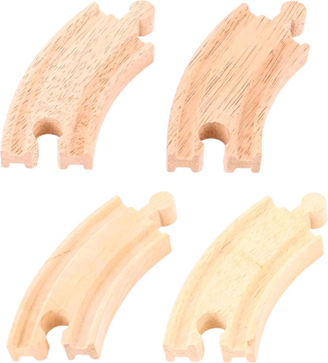 Bigjigs - Rails - Korte bochten - 4dlg.