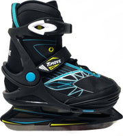 Move Schaatsen - Maat 35-38 - Unisex - zwart/blauw